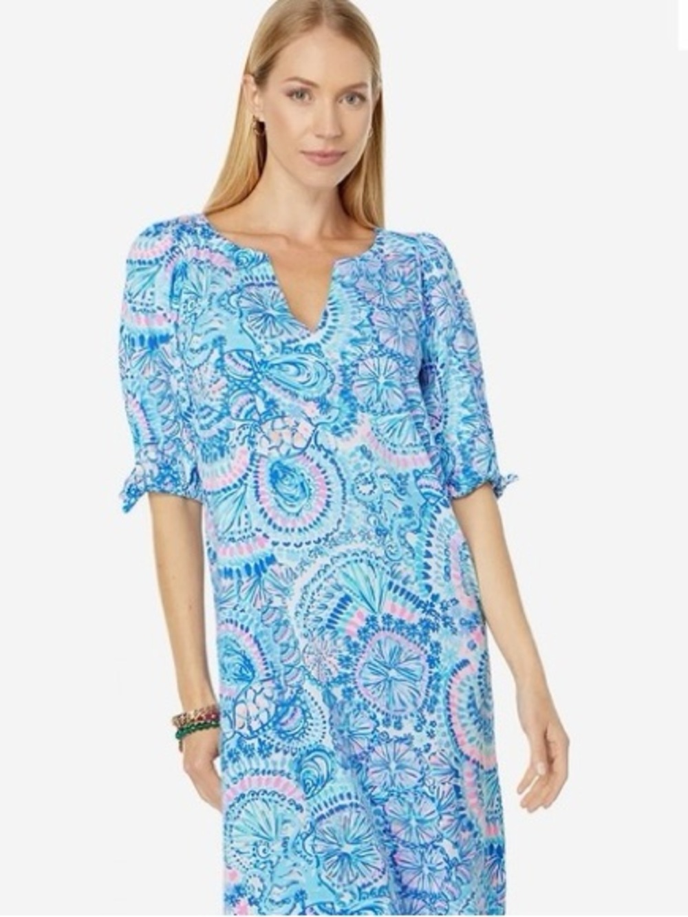 Lilly Pulitzer Easley Dress Blue Grotto Size Small